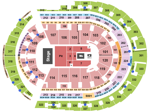 Bridgestone Arena Seating Chart: Forrest Frank