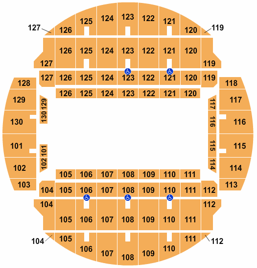 Bojangles Coliseum Map