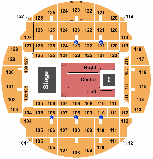 Bojangles Coliseum Seating Chart: Third Day