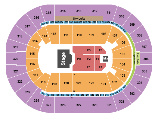 BOK Center Seating Chart: Billy Strings 2
