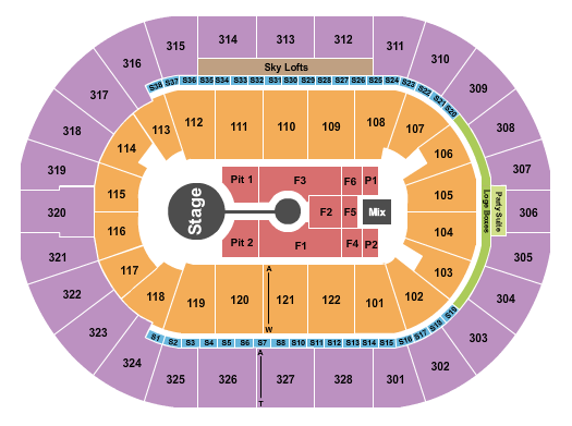 BOK Center Seating Chart: Brandon Lake
