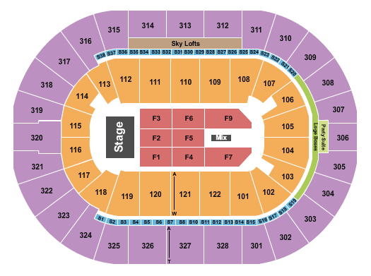 BOK Center Seating Chart: Brooks and Dunn