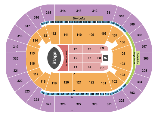 BOK Center Seating Chart: Eric Church