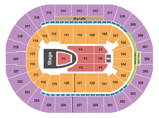 BOK Center Seating Chart: For King and Country