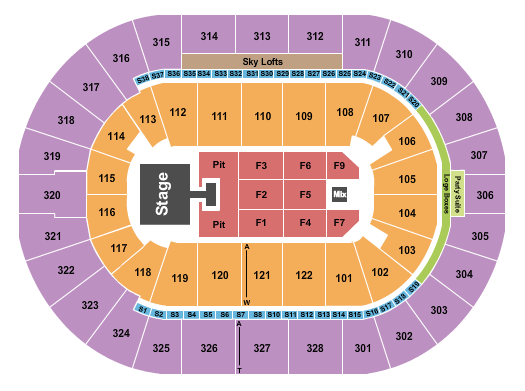 BOK Center Seating Chart: Jason Aldean 1