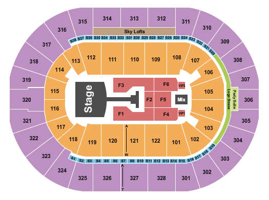 BOK Center Seating Chart: Jonas Brothers 1
