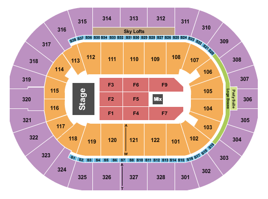 BOK Center Seating Chart: Lindsey Stirling