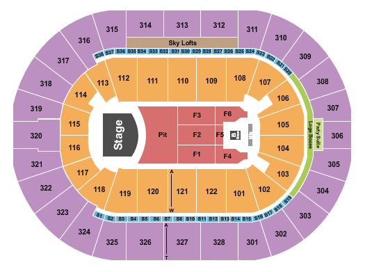 BOK Center Seating Chart: Mumford & Sons