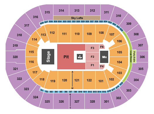 BOK Center Seating Chart: Nine Inch Nails