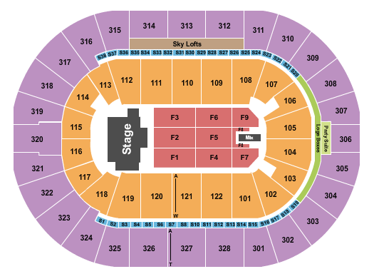 BOK Center Seating Chart: Paul McCartney 1