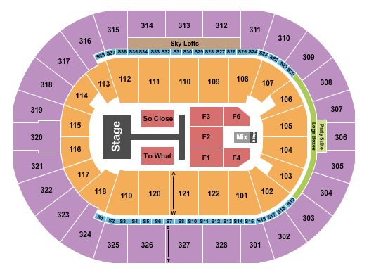BOK Center Seating Chart: Tate McRae