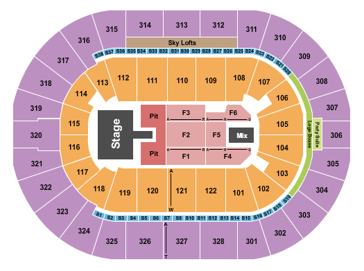 BOK Center Seating Chart: Thomas Rhett