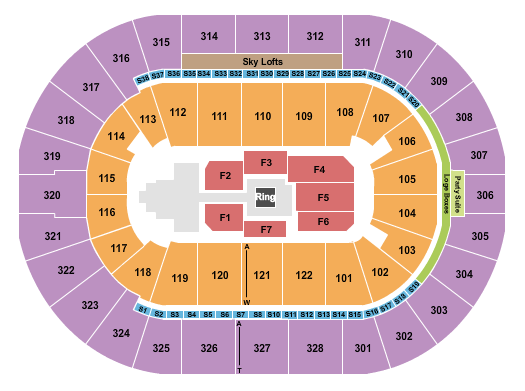 BOK Center Seating Chart: WWE 2