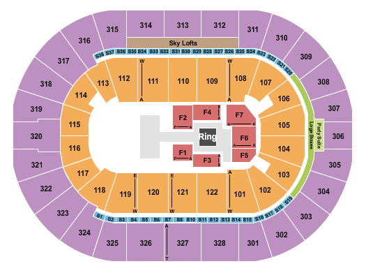 BOK Center Seating Chart: Wrestling - AEW