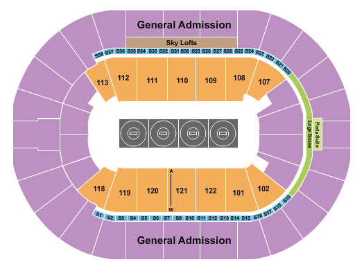 BOK Center Seating Chart: Wrestling 2