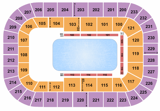Greenville Arena Seating Chart