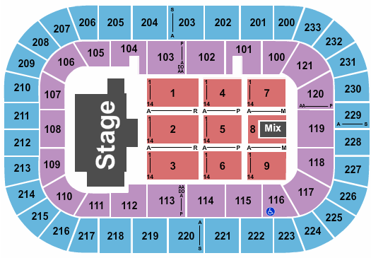 Bon Secours Arena Greenville Sc Seating Chart