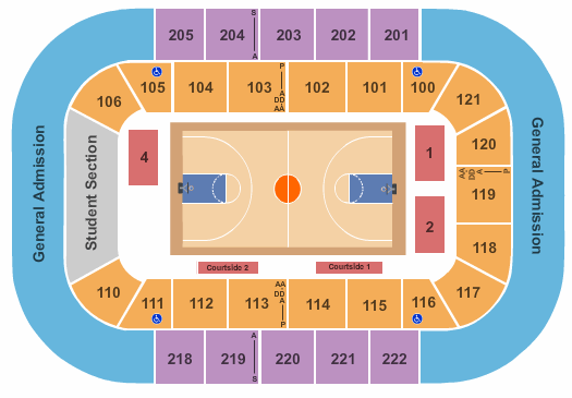 Furman Basketball Seating Chart