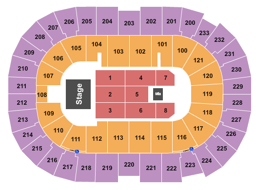 Bon Secours Wellness Arena Seating Chart: Endstage 7