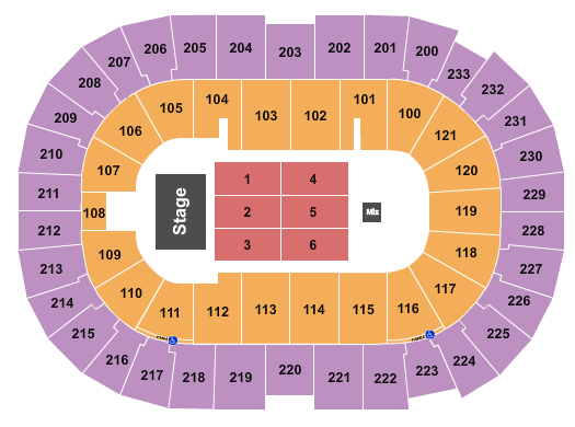 Bon Secours Wellness Arena Seating Chart: Endstage 8