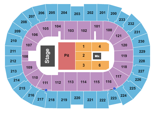 Bon Secours Wellness Arena Seating Chart: Endstage GA Pit 3