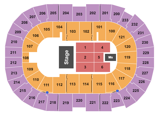 Bon Secours Wellness Arena Seating Chart: Half House 3