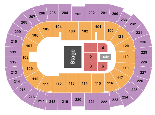 Bon Secours Wellness Arena Seating Chart: Half House RSV