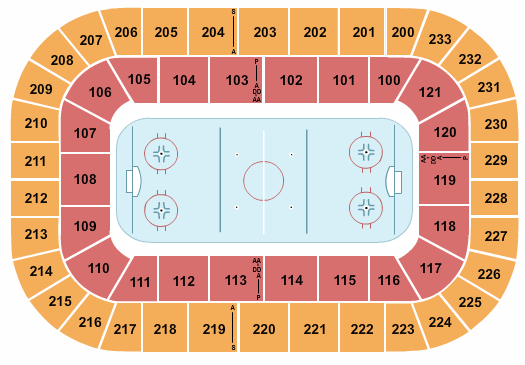 Bon Secours Wellness Arena Seating Chart: Hockey 2