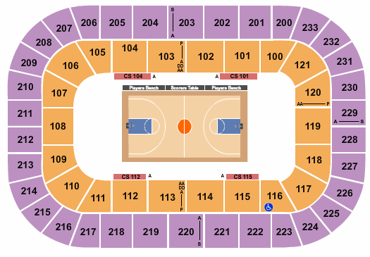 Bon Secours Wellness Arena Seating Chart: Basketball NCAA Tourney