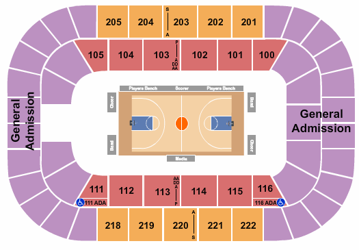 Bon Secours Wellness Arena Seating Chart: Basketball - Womens Tourney