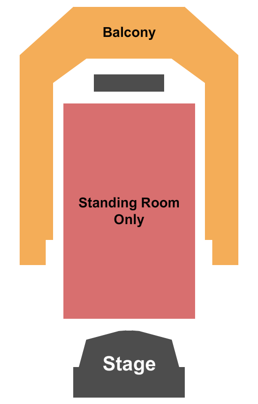 Boot Barn Hall At Bourbon Brothers - GA Seating Chart: Endstage Floor/Balcony