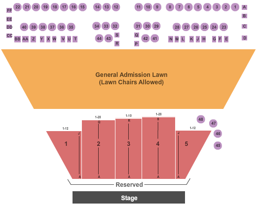 Booth Amphitheatre At Regency Park Map