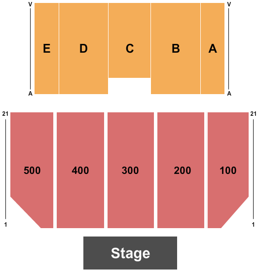 Borgata Event Center Seating Chart: Endstage-4