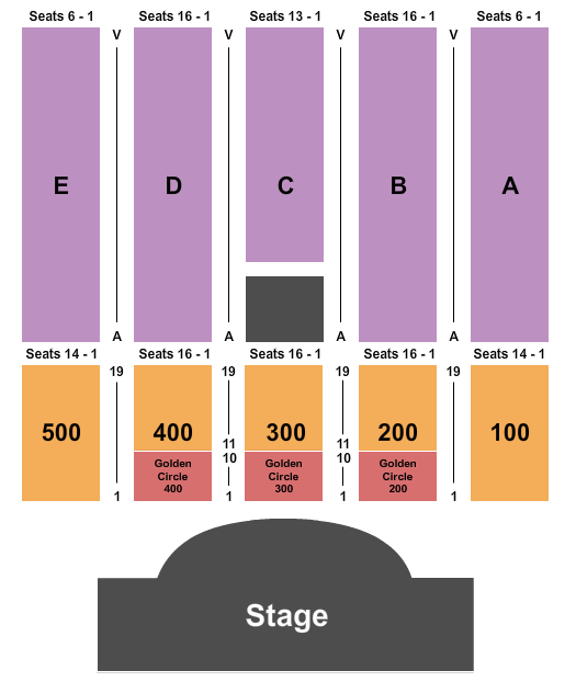 Mystic Lake Seating Chart