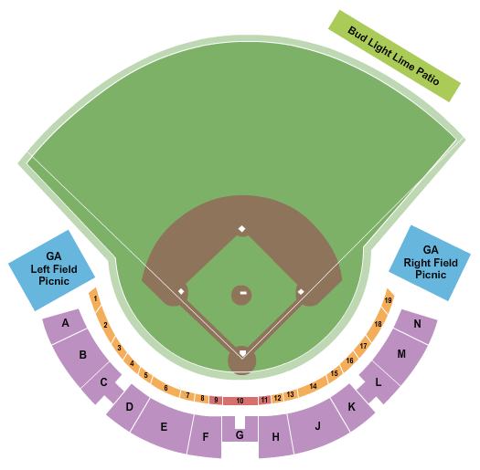 Rent One Park Seating Chart