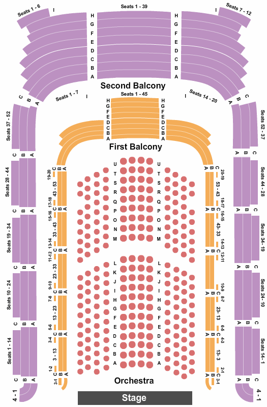 Jacoby Symphony Hall Seating Chart