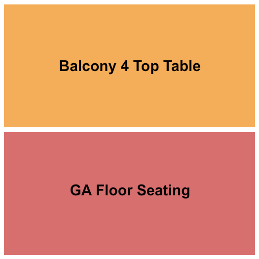 Bourbon Theatre - NE Seating Chart: GA/Balcony 4