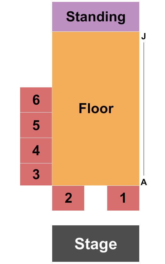 Bowery Palace Seating Chart: Endstage with Tables