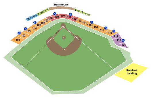 Bowling Green Ballpark Map