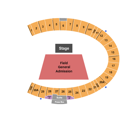 Bowman Gray Stadium Seating Chart: Concert