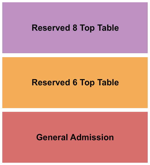 Bowstring Burgers and Brewyard Seating Chart: GA/Tables 3
