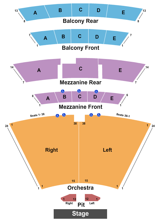 Braden Auditorium Map