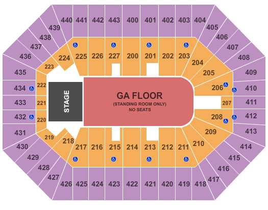 bmo pavilion seating chart with rows