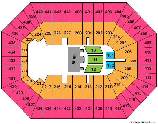 BMO Harris Bradley Center Seating Chart