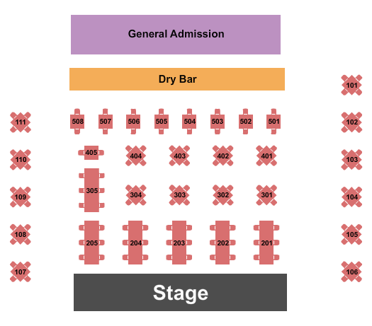 Branch House Tavern Seating Chart: Endstage