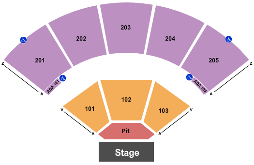 Brandon Amphitheater Seating Chart: End Stage