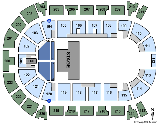 Brandt Centre Seating Chart