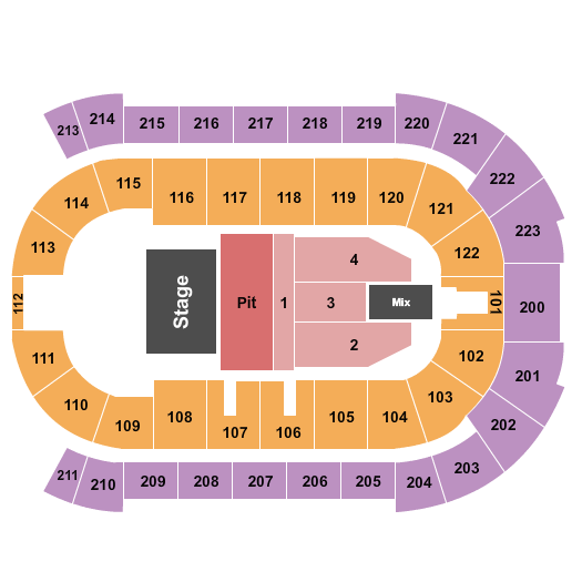 Brandt Centre - Evraz Place Seating Chart: Mother Mother
