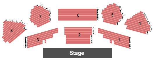 Braselton Civic Center Seating Chart: End Stage