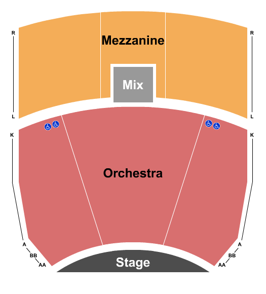 Brava Theater Center Seating Chart: End Stage